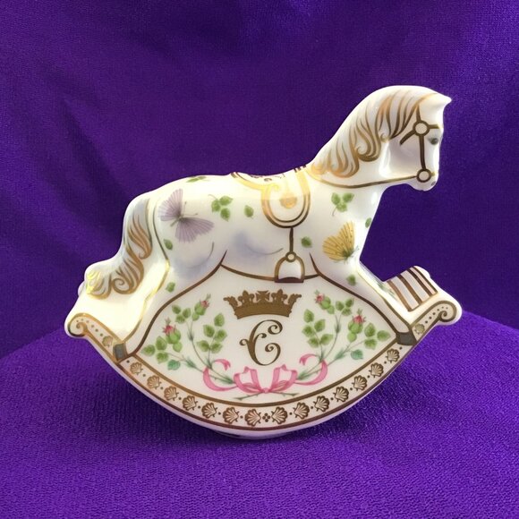 Birth of HRH Princess Charlotte Royal Crown Derby Rocking Horse 79 of 500 2015 - Picture 2 of 9